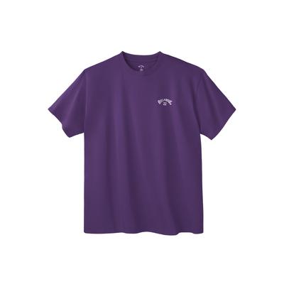 Men's Big & Tall Billabong double logo tee by Billabong in Purple (Size 6XL)