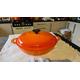 le creuset vintage casserole dish and gratin pan iconic orange cast iron enamel very versatile oven to table wear cocotte dutch oven chaus