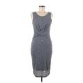 Hail3y Scoop Neck Sleeveless:23 Casual Dress - Sheath Scoop Neck Sleeveless: Gray Dresses - Women's Size Medium