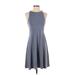 Athleta Active Dress - A-Line: Gray Solid Activewear - Women's Size X-Small