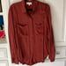 Anthropologie Tops | Anthropologie Size Large Rayon Blend Button Down Top. Rust Color. | Color: Brown/Red | Size: L