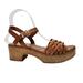 Anthropologie Shoes | Anthro Musse & Cloud Strappy Platform Sandals Tan Leather 40 / 9 | Color: Tan | Size: 9