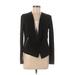 Divided by H&M Blazer Jacket: Short Black Print Jackets & Outerwear - Women's Size 8