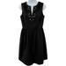 Lilly Pulitzer Dresses | Lilly Pulitzer Dress Size 6 Black Satin Embellished Trim Party Event Sleeveless | Color: Black | Size: 6