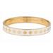 Kate Spade Jewelry | Kate Spade Live Colorfully White Enamel Bangle Bracelet | Color: Gold/White | Size: Os