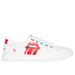 Skechers Women's Rolling Stones: BOBS D'Vine - Great Debut Sneaker | Size 11.0 | White/Red | Synthetic/Metal