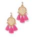 Lilly Pulitzer Jewelry | Lilly Pulitzer Earrings Sea Dreamer Aura Pink Gold Round Disc With Tassels Post | Color: Gold/Pink | Size: Os