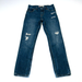 Levi's Bottoms | Levis 502 Jeans Youth Boys 14 Reg 27x27 Taper Fit Dark Blue Wash Distressed | Color: Blue | Size: 14b
