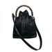 Gucci Bags | Gucci Hand Bag Bamboo Vintage Black Nylon Leather Strap Preowned | Color: Black | Size: Os