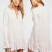 Free People Tops | Free People Your Girl Button-Front Tunic In Ivory | Color: White | Size: Xs