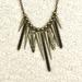 Urban Outfitters Jewelry | 3/$18 Urban Outfitters Long Gold Boho Necklace With Beaded Engraved Fringe | Color: Gold | Size: Os