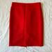 J. Crew Skirts | J. Crew No. 2.100% Wool Red Pencil Skirt Size 6 | Color: Red | Size: 6