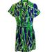 Lilly Pulitzer Dresses | Lilly Pulitzer Cotton Sassagrass Print Conlan Shirt Dress | Color: Blue/Green | Size: 12