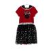 Disney Dresses | Disney Minny Mouse Dress Large 10-12 Red Black Hooded | Color: Black/Red | Size: Lg