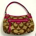 Coach Bags | Coach Daisy Spectator Small Cloth Shoulder Bag - Brown/Pink | Color: Pink/Tan | Size: Os