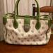 Dooney & Bourke Bags | Dooney & Bourke Satchel/ Crossbody. Green And Cream. Lots Of Room.Very Clean Euc | Color: Cream/Green | Size: Os