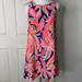 Lilly Pulitzer Dresses | Lilly Pulitzer 23198 Women's Jackie Shift Dress Resort Navy Size Xxs | Color: Blue/Pink | Size: Xxs