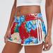 Adidas Shorts | Adidas Originals Farm Rio Floral Chita Red Hawaii Women Shorts Size M | Color: Blue/Red | Size: M