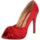 Buffalo 107-7244 satin red, Damen Pumps, rot, (red ), EU 38