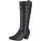 s.Oliver Damen 25506 Langschaftstiefel, Schwarz (Black 1)