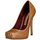 Buffalo patent croco pu 12654XY-574, Damen Pumps, braun, (tan 43), EU 38