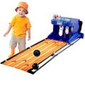 KYZTMHC Automatic Bowling Alley Game Automatic Reset Kids Bowling Set Indoor Electronic Bowling Game Set for Party Office (Color : Length 2m)