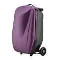 Carry On Luggage Skateboard Trolley Luggage Aluminum Luggage 2-in-1 Suitcase Waterproof Suitcases Hard Luggage Suitcase Carry On Luggage (Purple)