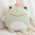 EacTEL Kawaii animal plush pillow flannel blanket plush cartoon dinosaur koala pig frog rabbit plush decoration gift birthday 35cm 10