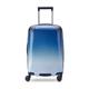 PASPRT Carry On Luggage 20/24 Inch Suitcases USB Charging Luggage Double Zipper Luggage Suitcase Lightweight Trolley Luggage Fashion Luxury Luggage (Blue and White 24 in)
