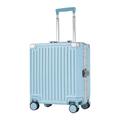 PASPRT Carry On Luggage 18/20 Inch Luggage Modern Simple Luggage Suitcase Removable Partition Trolley Luggage Small Travel Boarding Luggage (Green 46 * 40 * 22CM)