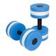 Water Dumbbells Weight Set, 1Pair Aquatic Exercise Dumbells Provides Resistance For Water Aerobics Fitness and Pool Exercises Water Fitness Equipment for Weight Loss(Blue White)