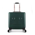 PASPRT Carry On Luggage Small Travel Luggage Hard Case Luggage Combination Lock Suitcase Kids Adult Luggage Suitcase Adjustable Trolley Luggage (Green)