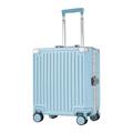 PASPRT Carry On Luggage 18/20 Inch Luggage Modern Simple Luggage Suitcase Removable Partition Trolley Luggage Small Travel Boarding Luggage (White 46 * 40 * 22CM)