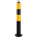 CEMELI Driveway Security Post Barrier, Metal Security Post Bollard Parking Barriers with Hanging rings Private Car Park Driveway Guard Saver Blocker for Industrial, Commercial, Private use (Size : 60
