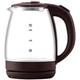 Kettles,Glass Kettle Stainless Inner Lid Kettle 1500W Glass Kettle with Stainless Steel Lid Hot Water Kettle,Cordless Tea Kettle with Auto-Off for Tea Make vision