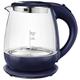 Kettles, Glass Electric Kettle, 1.5L Temperature Control Kettle Led Light, Keep Cordless Water Boiler, Auto Off, 100% Bpa Free, Water Kettle for Coffee, Tea, Espresso/Blue vision