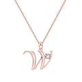 Letter Diamond Choker Necklace, Rose Gold Plated Cubic Zirconia Initial Necklace, Personalized Initial Necklaces for Women, Valentine's Day Birthday Anniversary Jewelry Gift for Mom Wife Girls Her ( C