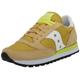 Saucony Jazz Original Nylon Suede Lace Up 80s Retro Men's Suede Mesh Trainers (Mustard, UK 9)