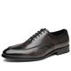 Ninepointninetynine Formal Dress Shoes for Men Lace Up Apron Toe Burnished Toe Shoes Vegan Leather Non Slip Anti-Slip Low Top Party (Color : Grey, Size : 7.5 UK)