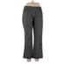 Apt. 9 Dress Pants - Low Rise: Gray Bottoms - Women's Size 14