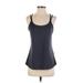 Fabletics Active Tank Top: Black Color Block Activewear - Women's Size Small