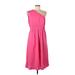 Free Assembly Casual Dress - Party Open Neckline Sleeveless: Pink Print Dresses - Women's Size Large