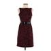 MICHAEL Michael Kors Casual Dress - Sheath: Red Tweed Dresses - Women's Size 2