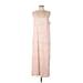 Gap Casual Dress - Midi Scoop Neck Sleeveless: Tan Dresses - Women's Size Large Tall
