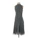 Proenza Schouler Casual Dress - Midi: Gray Paisley Dresses - Women's Size 6