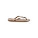 Havaianas Flats: Tan Solid Shoes - Women's Size 9 - Open Toe