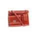 Brighton Leather Crossbody Bag: Embossed Orange Print Bags