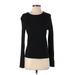 Zara Long Sleeve T-Shirt: Black Tops - Women's Size Small