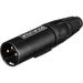 Whirlwind Inline Male XLR Connector (Black) WI3M-BK