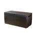 80 Gallon Resin Outdoor Storage Box for Patio Furniture Cushions, Pool Toys, and Garden Tools with Handles, Brown